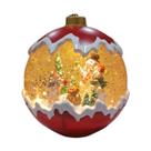 Globo De Natal Decorativo C/LED 16,3X15X15cm Colorido 820180
