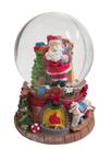 Globo de Neve Papai Noel 10x14cm Resina Modelo Globo:Lareira