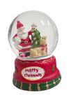 Globo de Neve Papai Noel 10x14cm Resina Modelo Globo:Merry Christimas