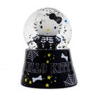 Globo de neve Sanrio Hello Kitty Black Skeleton com iluminação