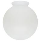 Globo de Vidro Fosco Esférico com Colar 15 x 35