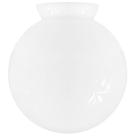 Globo de Vidro Leitoso Esférico com Colar 08 x 15