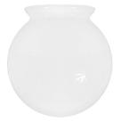 Globo de Vidro Leitoso Esférico com Colar 10 x 15