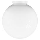 Globo de Vidro Leitoso Esférico com Colar 15 x 35