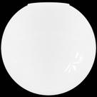 Globo De Vidro Lustre Branco Brilho Esférico Sem Colar 08x15