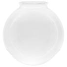 Globo de Vidro Transparente Esférico com Colar 15 x 28