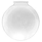 Globo de Vidro Transparente Esférico com Colar 15 x 35