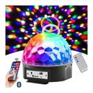 Globo LED RGB Bluetooth USB MP3 Bola Maluca p/ Festas Globo LED RGB Bluetooth USB MP3 Bola Maluca p/ Festas