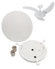 Globo lustre completo p/ ventilador de teto aura 2 lâmp tron