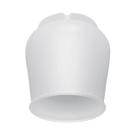 Globo Master Plástico Fundo Aberto Ventilador de Teto Boca com 10cm de Diâmetro Universal Branco Fosco