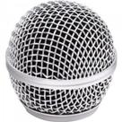 Globo Metalico para reposição Microfone Sem Fio Prata MXT Globo Metalico para reposição Microfone Sem Fio Prata MXT