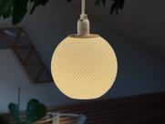 Globo Para Luminária Lustre Pendente Texturizado