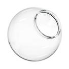 Globo para poste de iluminação KASTLITE 15 cm em acrílico transparente liso Globo para poste de iluminação KASTLITE 15 cm em acrílico transparente liso