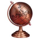 Globo Terrestre de Metal Giratório para Decoração 11cm