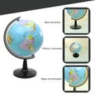 Globo terrestre de plástico político giratório 10,6cm