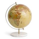 Globo Terrestre Decorativo em Metal e Mármore 34cm 22116 Mart Globo Terrestre Decorativo em Metal e Mármore 34cm 22116 Mart