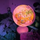 Globo Terrestre Pink Zoo 25 Cm - Com Luz - Tecnodidattica - 0325PZPZPB1KK046
