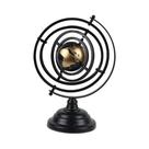 Globo terrestre Winston ferro 8xA31,5cm preto e dourado -L Hermitage