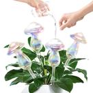 Globos de rega de plantas JFLLAJNF, vidro autoirrigável, 4 unidades