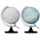 Globos Luminosos - Globo Lunar Cinza + Globo Celeste 88 Constelações - 21 cm -Giratórios