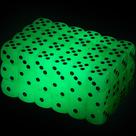 Glow in The Dark Dice Sumind de 6 lados com bolsas de veludo preto Glow in The Dark Dice Sumind de 6 lados com bolsas de veludo preto