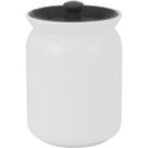GLOW POTE 14x10x10cm 850ml CERÂMICA BRANCO