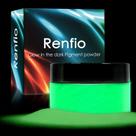 Glow Powder Renfio 100g para suprimentos de resina, esmalte de unhas, lodo