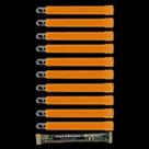 Glow Sticks Cyalume Military Grade Orange 6" 12h, pacote com 10