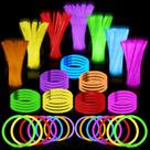 Glow Sticks para Festa - Pacote com 800 Unidades de 20cm