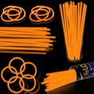 Glow Sticks XiaWalangzhuo, laranja de 8 polegadas, pacote com 100 lembrancinhas