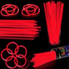 Glow Sticks XiaWalangZhuo, pacote com 100 lembrancinhas vermelhas de 8 polegadas Glow Sticks XiaWalangZhuo, pacote com 100 lembrancinhas vermelhas de 8 polegadas