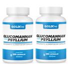 Glucomannan Psyllium Kit 2 Frascos x 120 Cáps 500 Mg 240 cápsulas