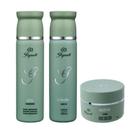 Glynett Kit Verde Manutenção Cabelos Home Care 3 Produtos