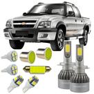 GM S10 2001 A 2011 Pitbul Kit Led Farol Milha Teto Placa Ré