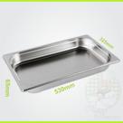 GN Cubas Inox - 1/1 - 65mm - WorkPizza