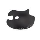 Gode Paleta p/ Pintura em Formato Anatômico Oval Grande Preto 39x27 cm