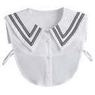 Gola falsa, coleiras removíveis, camisa meio falsa, gola de blusa