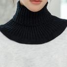 Gola Falsa de Algodão com Malha Destacável - Quente e Confortável para Inverno (Unissex)