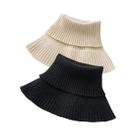 Gola Falsa Masculina De Inverno Em Algodão Removível Com Design Listrado Quente E Protetor De