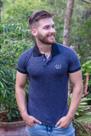 Gola Polo Slim Masc Silk Sport Jacquard Costa Rica