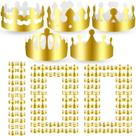 Gold Paper Crowns Birthday Party Bulk 100 unidades para adultos Gold Paper Crowns Birthday Party Bulk 100 unidades para adultos