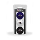 Golf Ball Team Golf NFL Baltimore Ravens, pacote com 3