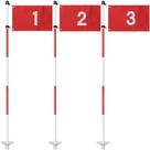 Golf Flagstick Dittoven de 6 pés com 3 bandeiras de golfe e Ball Retriever