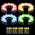 Golf Hole Lights KINGTOP LED, pacote com 4 unidades, operado por bateria