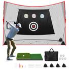Golf Net Halunoty de 10 x 7 pés Heavy Duty com tapete de golfe de relva dupla