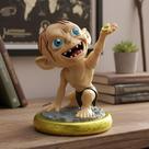 Gollum Senhor dos Anéis Smeagol Boneco de Vinil Oficial Colecionável Fandom box