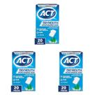 Goma de Mascar Hidratante para Boca Seca ACT 20 Unidades (Pack de 3)