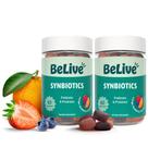 Gomas BeLive Synbiotics Probiótico e Prebiótico com Fibra - Kit com 2