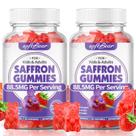 Gomas de açafrão Softbear 88,5 mg 120 quilates sem açúcar