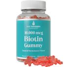 Gomas de biotina, crescimento de cabelo, maximizador de espessura de cabelo, 10000mcg